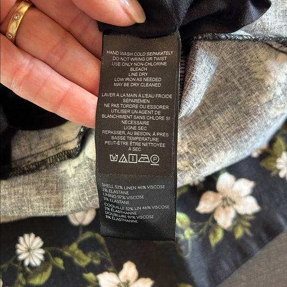 MAEVE LINEN BLEND PUFF-SLEEVE SWEETHEART MIDI DRESS NWT - Picture 8 of 12